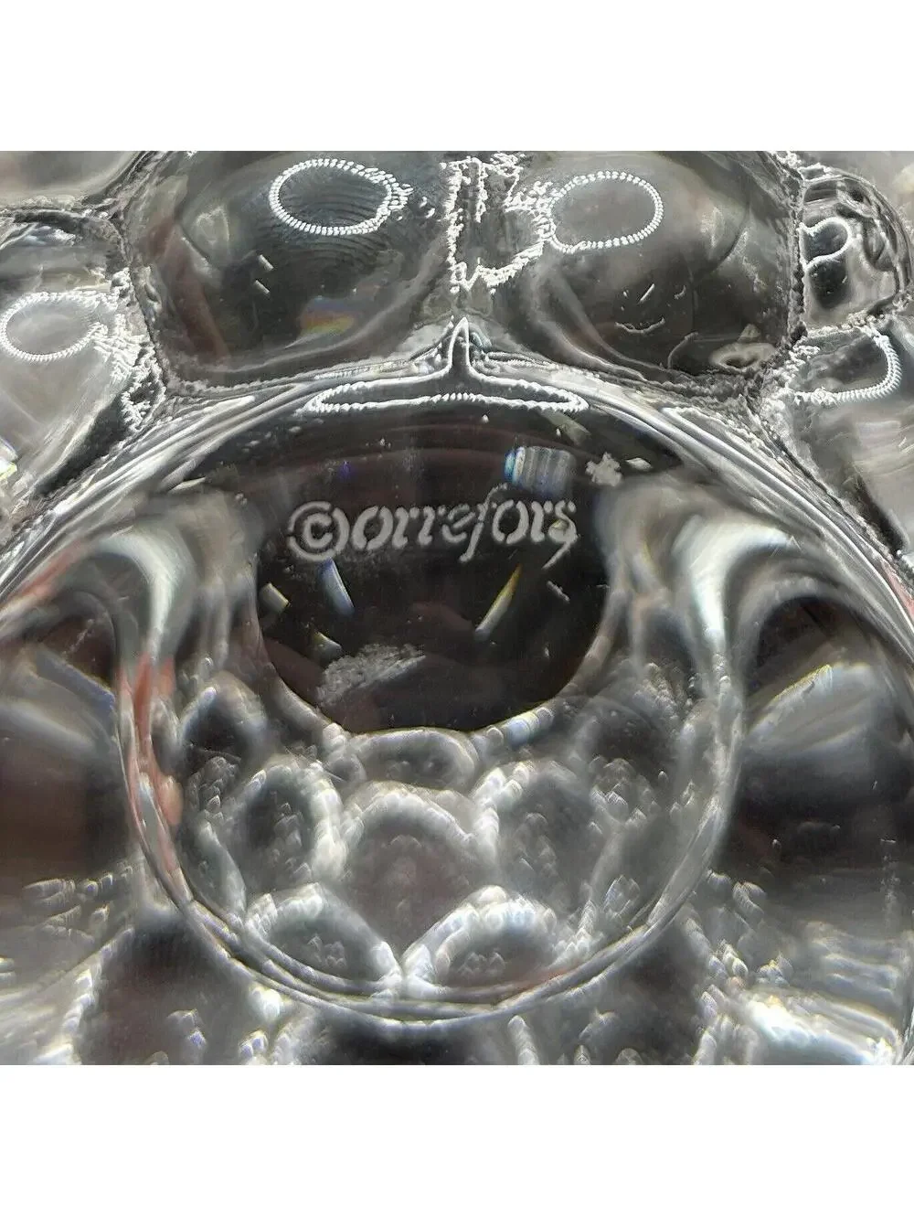 Orrefors Crystal Raspberry Votive (no candle)
